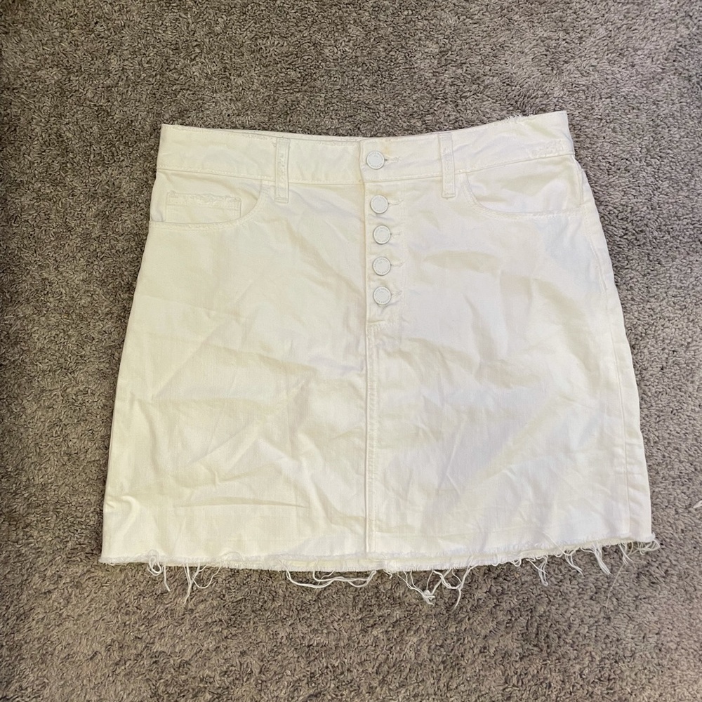 Paige White Button Up Skirt